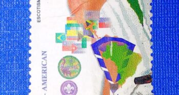 Issue:    Brazil 1th Pan-American Scout Jamboree (Foz do Iguaçu) 2001  Stamp Type:   Stamp Number of Stamps:      1 Denominations:      R$1.10 Issue Date:      2001 Issued By:    Brazil post 