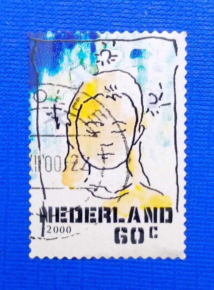 Issue:     Netherland Sleeping Girl 2000 Stamp Type:      Stamp Number of Stamps:       1 Stamps Denomination:        60 C,  Issue Date:        2000 Issued By:     Netherland Post 